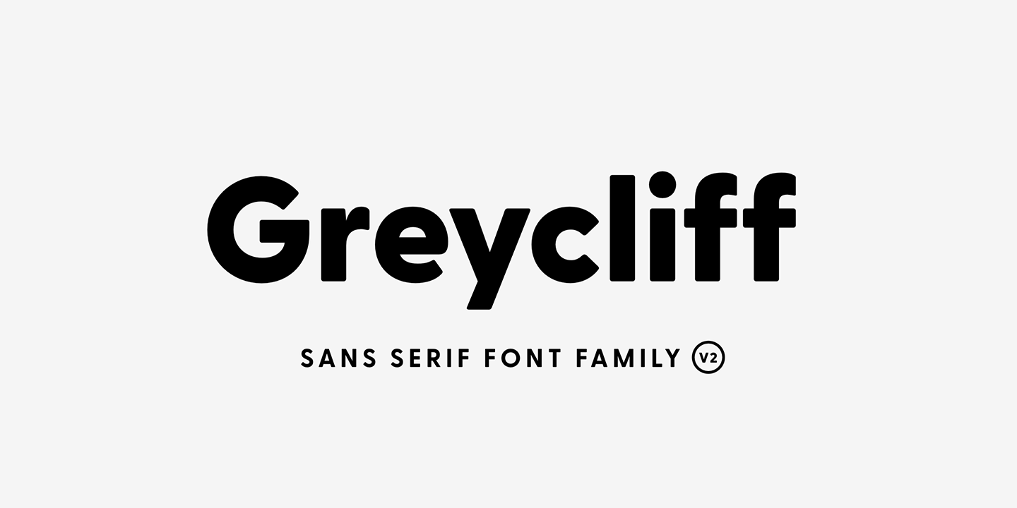 Пример шрифта Greycliff CF
